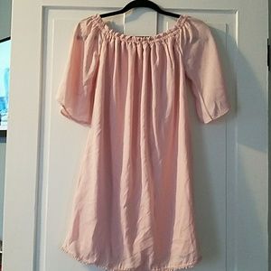 light pink dress